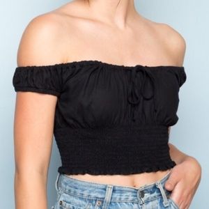 Brandy Melville Tops - NWT Brandy Melville J. Galt Marilyn Black Top-OS Brandy Melville Tops - NWT Brandy Melville J. Galt Marilyn Black Top-OS